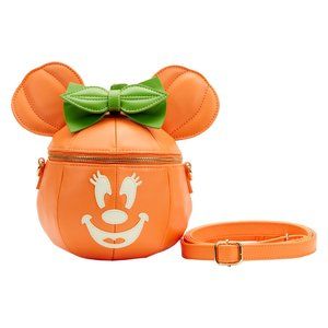 MINNIE MOUSE GLOW IN THE DARK PUMPKIN CROSSBODY BAG